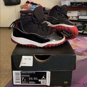 Air jordan bred 11 TODDLER 7c